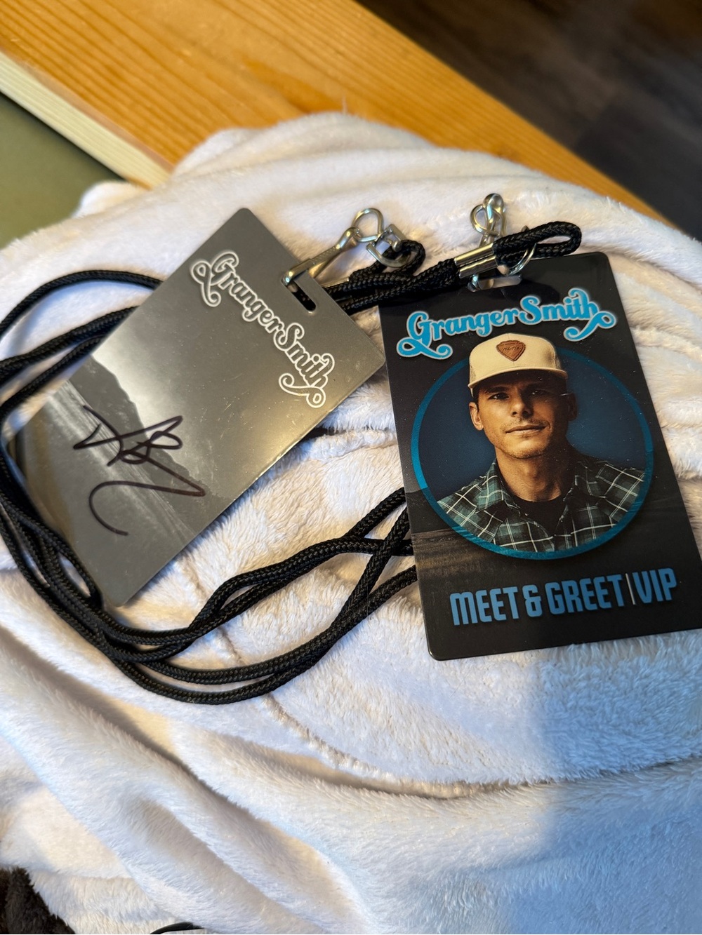 Granger Smith Signed VIP Laminate & Lanyard - Authentic Concert Memorabilia